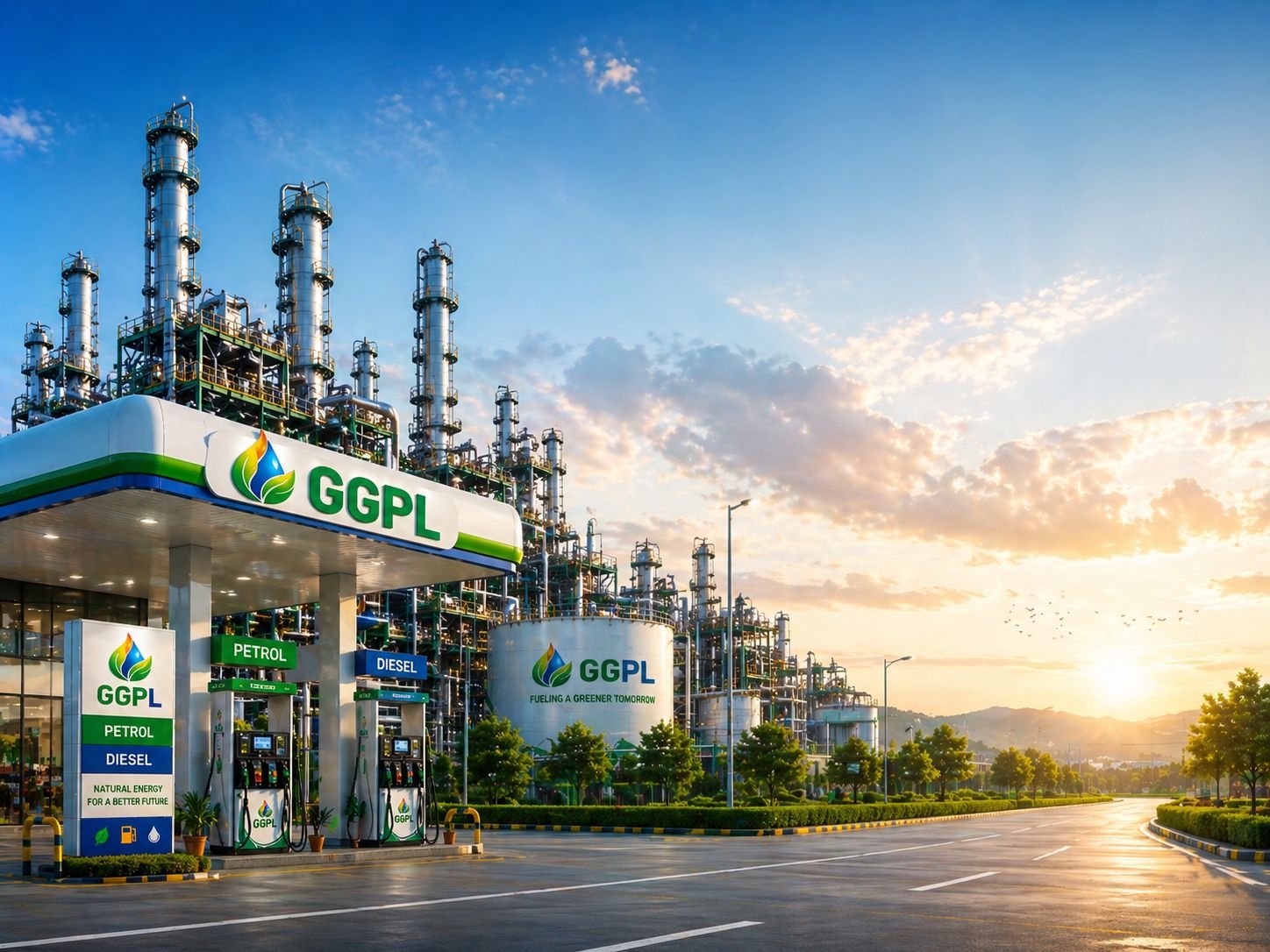 GGPL fuel station and refinery